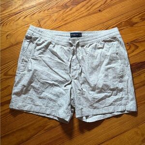 Abercrombie & Fitch XXL Light Gray Linen Flat Front Shorts